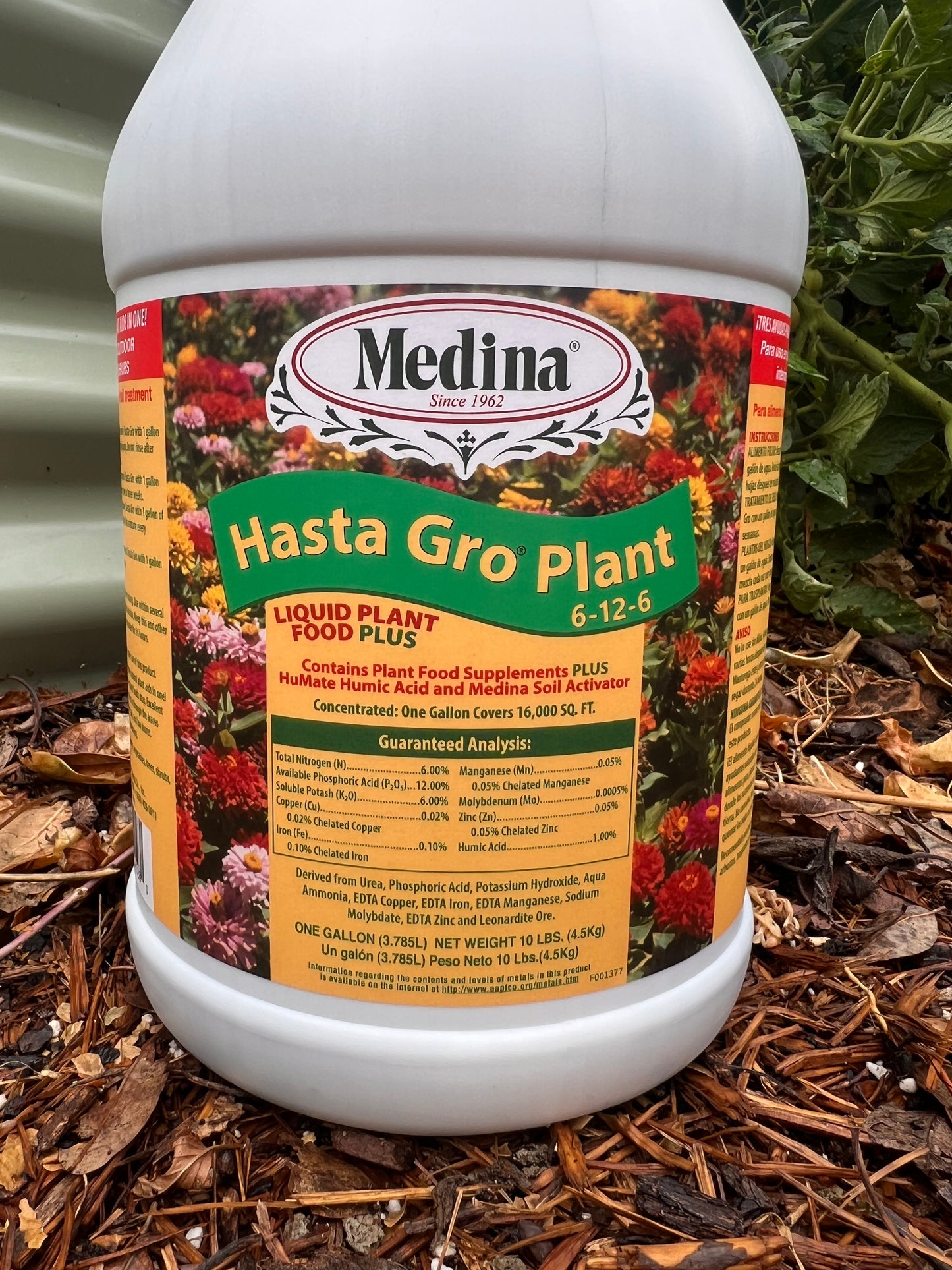 Medina Hasta Gro All Purpose Fertilizer 1-Gallon, 6-12-6