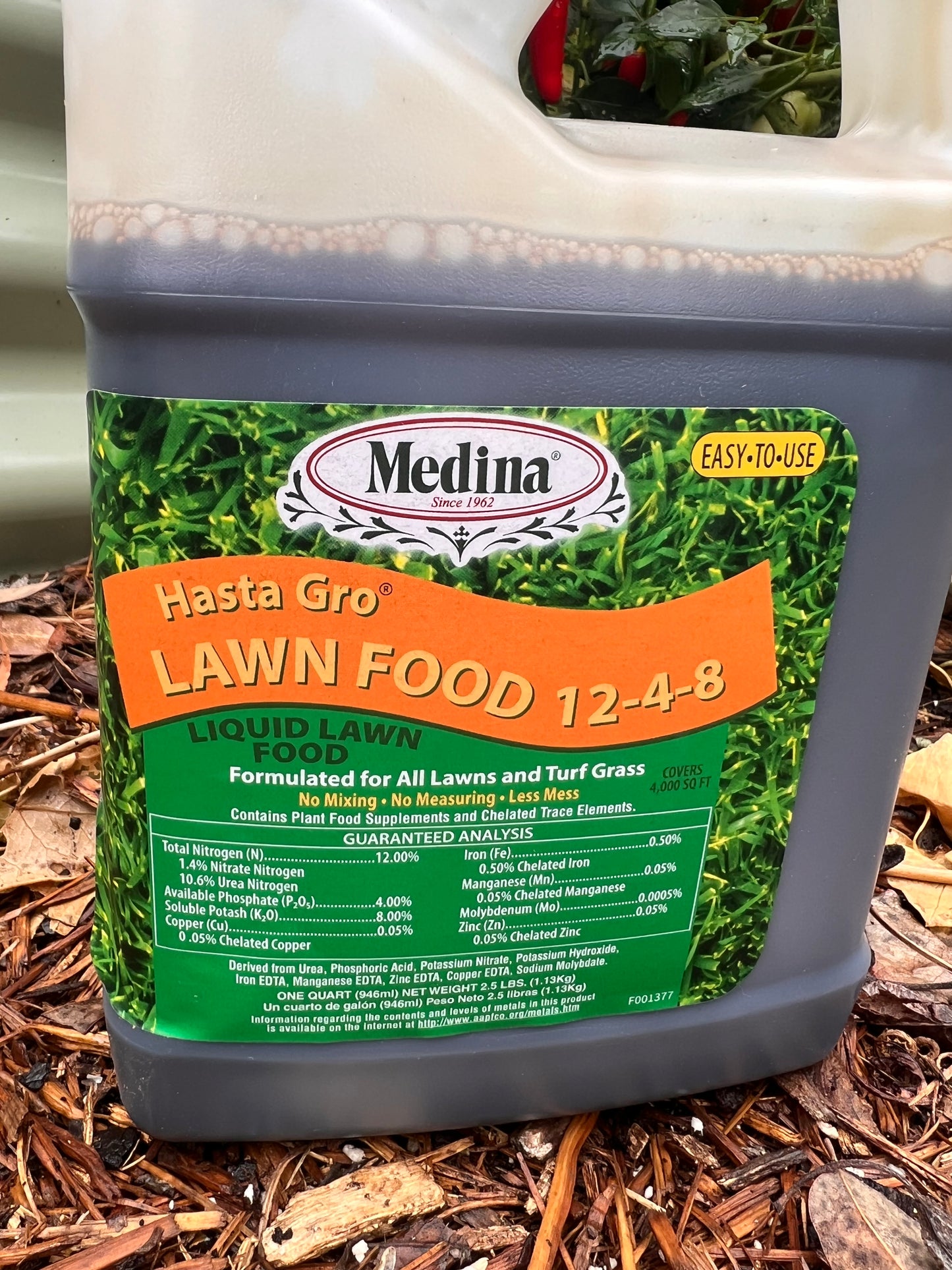 Medina Hasta Grow Lawn Food Hose End Sprayer, 12-4-8